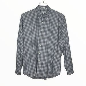 Peter Millar Shirt Mens XL Blue Gingham Plaid‎ Button Down Preppy Career Casual